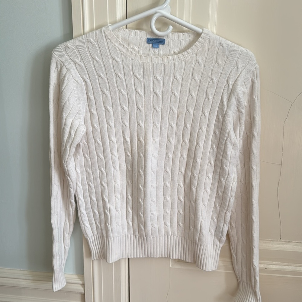 J. Mclaughlin Cotton Cable Sweater - image 1